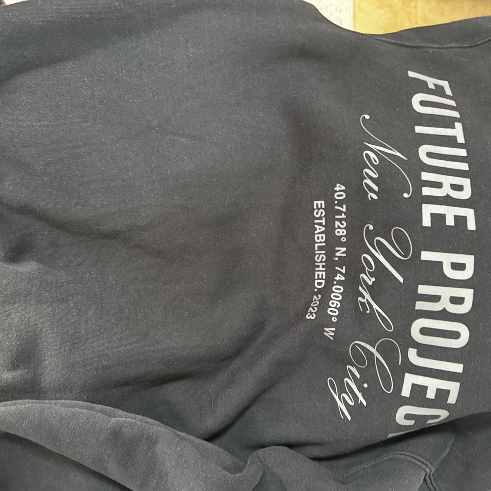 Primark Black Oversized “ Future Projects”Hoodie - image 5